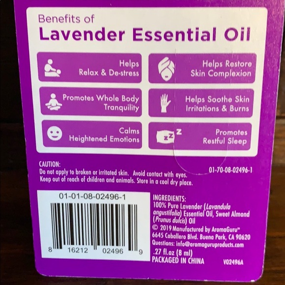 AromaGuru Lavender Essential Oil Blend Roll-On - Picture 4 of 4